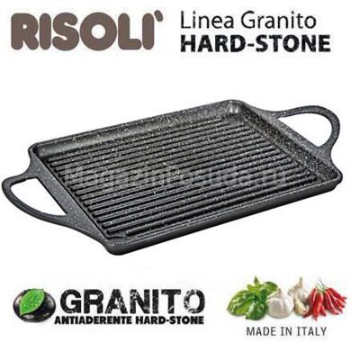 Гриль с каменным покрытием Risoli Granito 46 см на 25 см